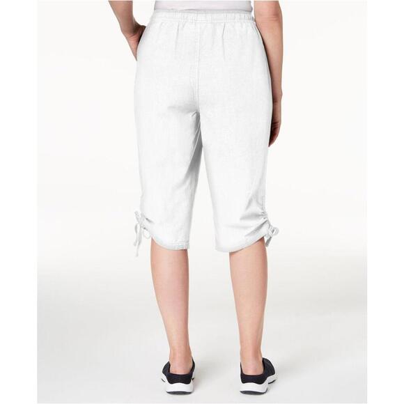 Karen Scott Womens Ruched Leg Skimmer Shorts Size S - Picture 2 of 2